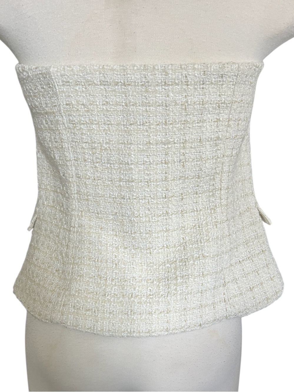 White House Black Market Tweed Bustier Size 14 NWOT - Picture 9 of 13